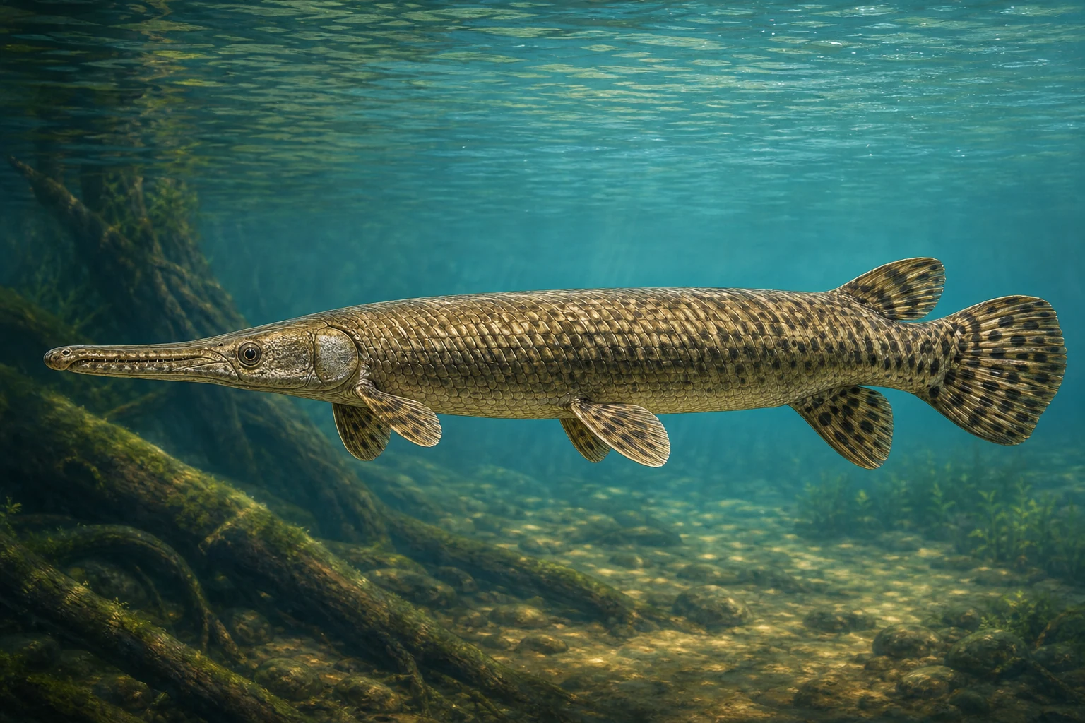 Alligator gar-এর মূল Fishdle সংগ্রহের শিল্পকর্ম