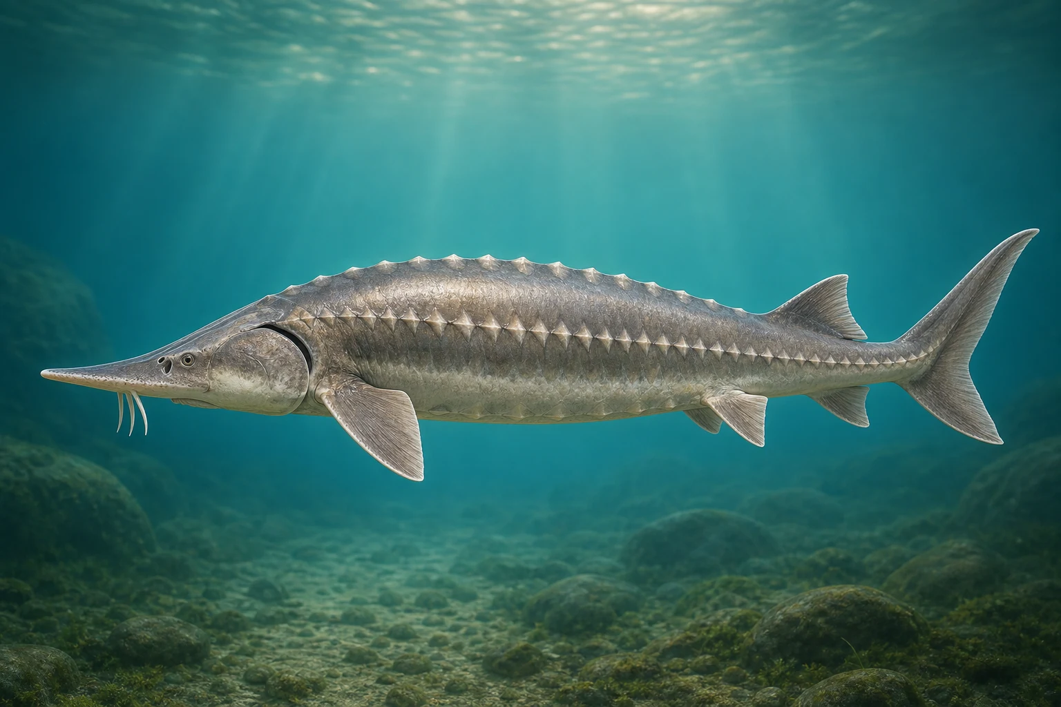 Karya seni koleksi Fishdle asli untuk Beluga sturgeon