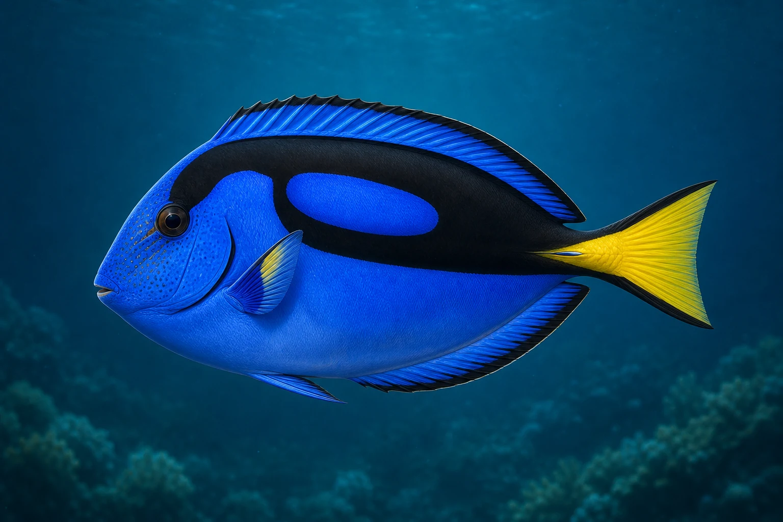 Blue tang کا اصل Fishdle مجموعہ جاتی آرٹ