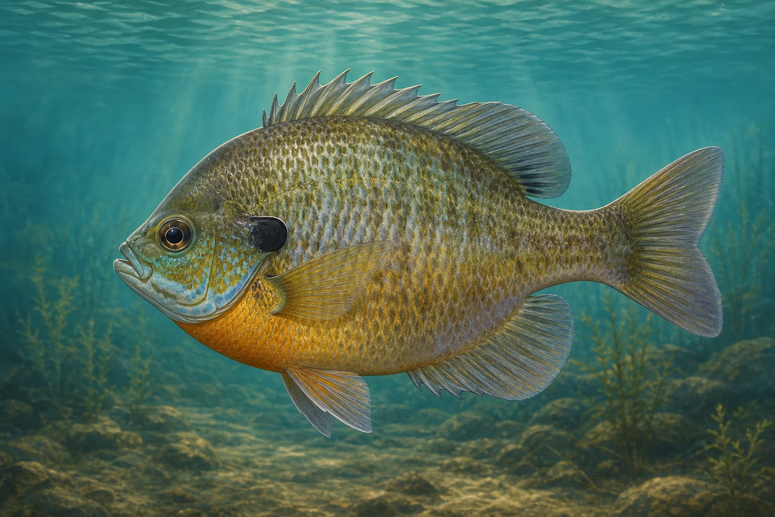 Bluegill-এর মূল Fishdle সংগ্রহের শিল্পকর্ম
