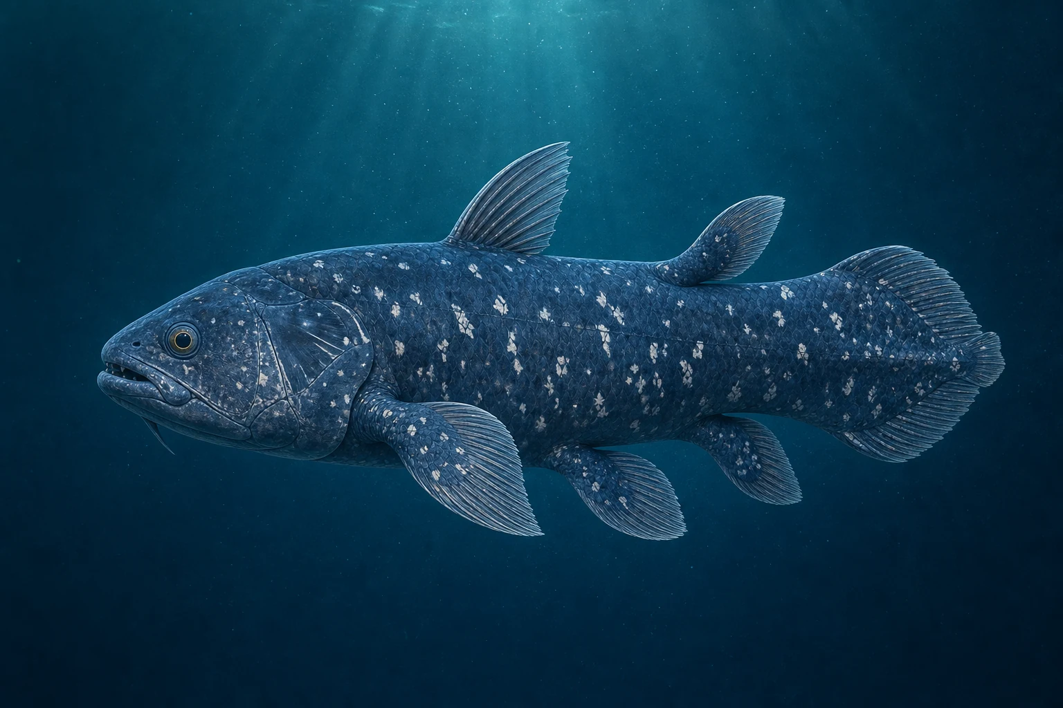 Original Fishdle collection art of Coelacanth