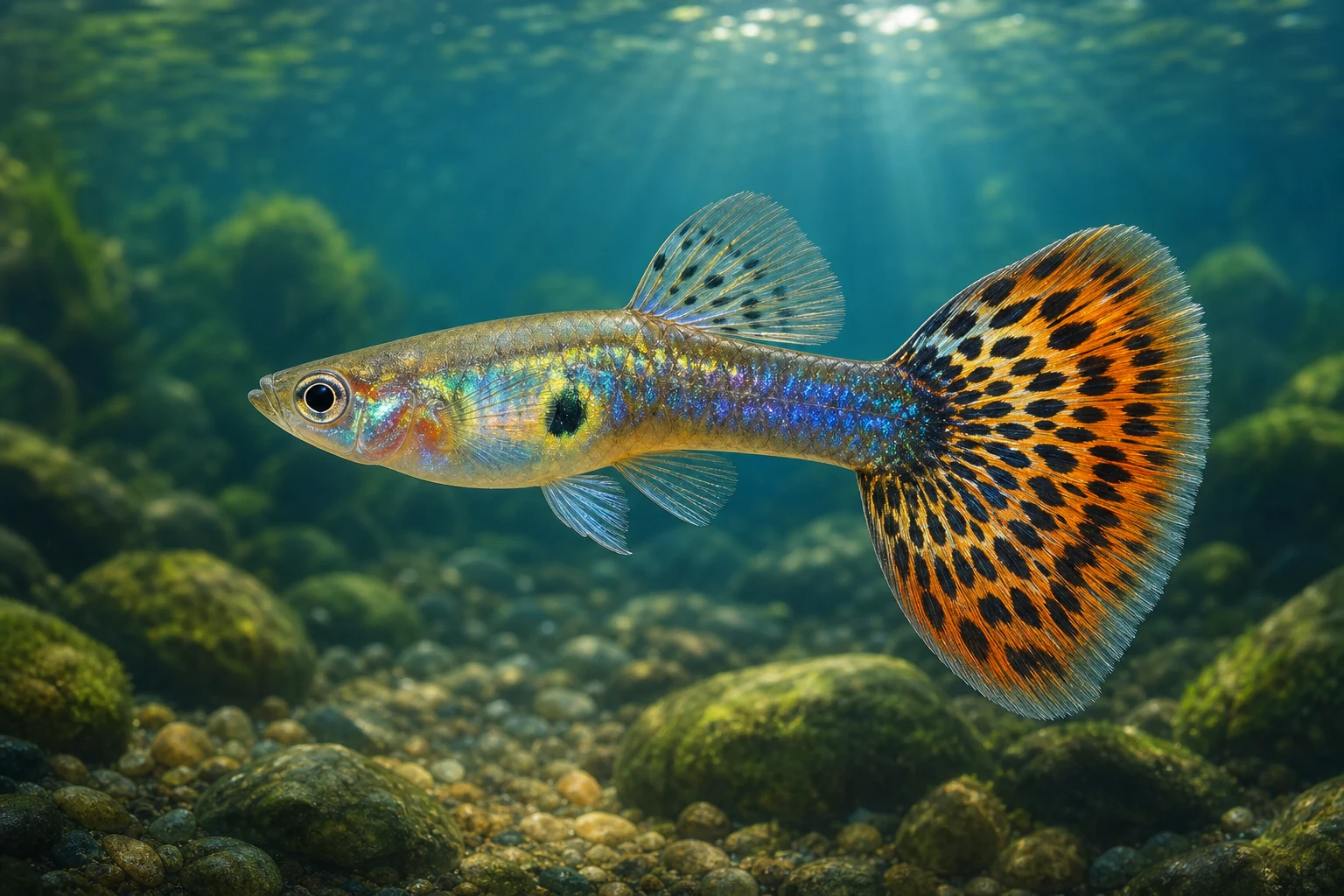 Original Fishdle collection art of Guppy