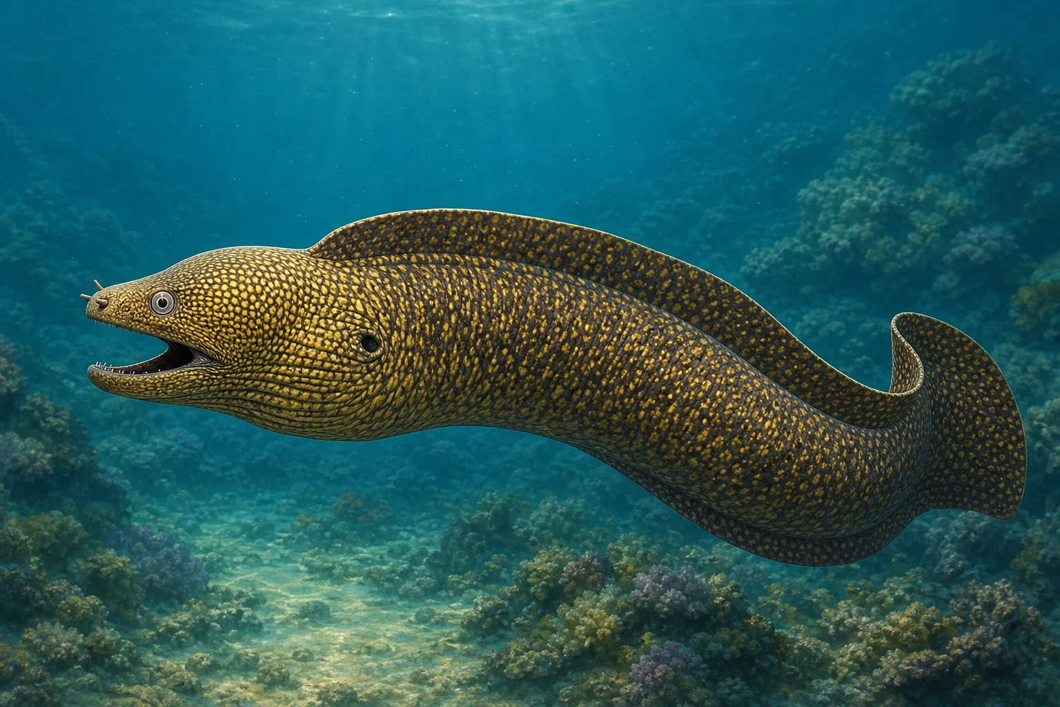 Original Fishdle collection art of Moray eel