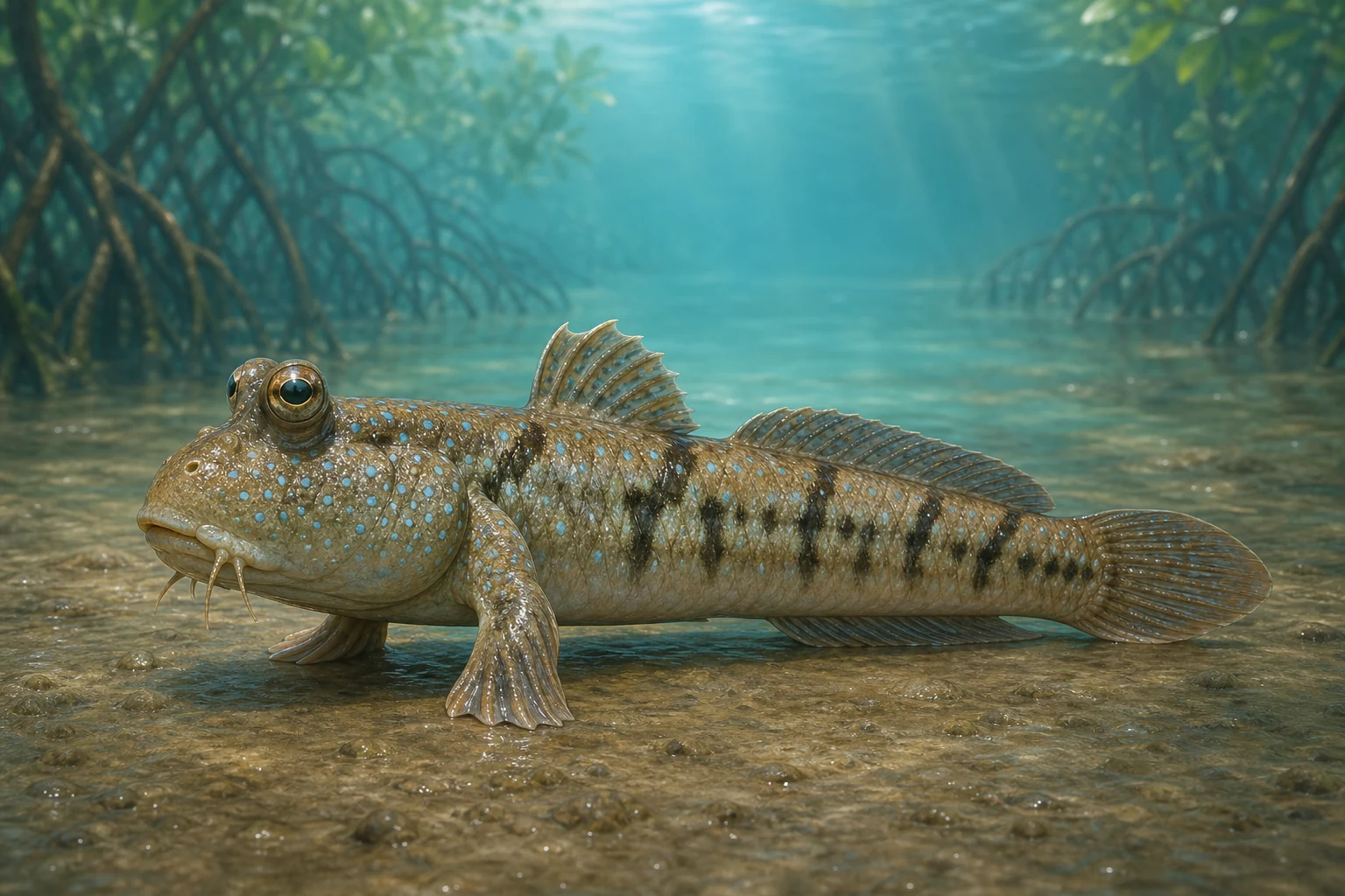 Original Fishdle collection art of Mudskipper