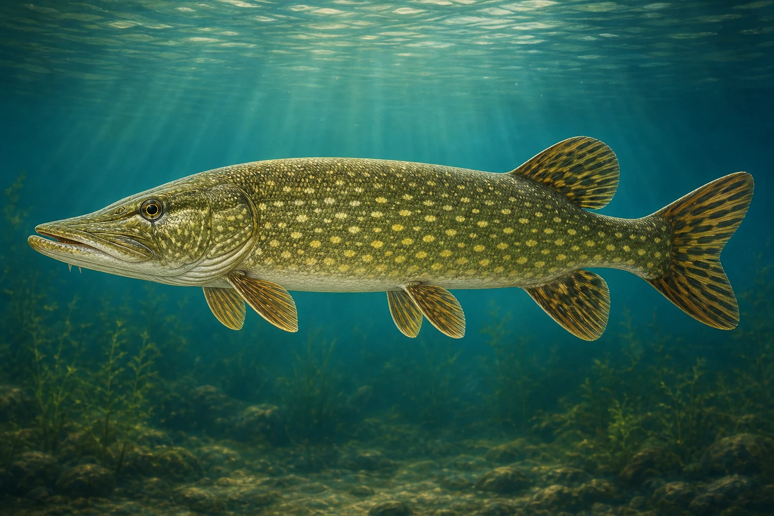 Northern pike-এর মূল Fishdle সংগ্রহের শিল্পকর্ম